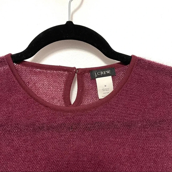 J. Crew Mohair Blend Sleeveless Summer Sweater - Lightweight Knit Blouse Top - Picture 2 of 3